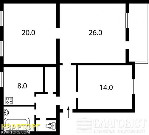 Sell 3-room apartment. Киев,  Воровского — photo 3