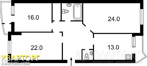 Sell 3-room apartment. Киев, Ахматовой — photo 2