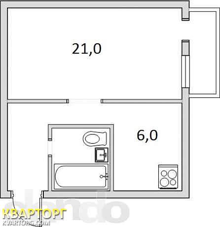 Sell 1-room apartment. Киев, Новодарницкая — photo 3