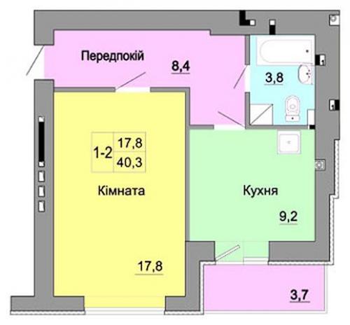 продам 1-комнатную квартиру. Киевская обл.,  c. Мила - фото 3