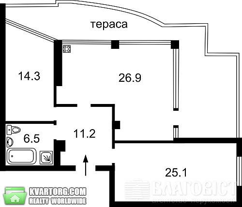 Sell 2-room apartment. Киев, Краснозвездный пр — photo 2