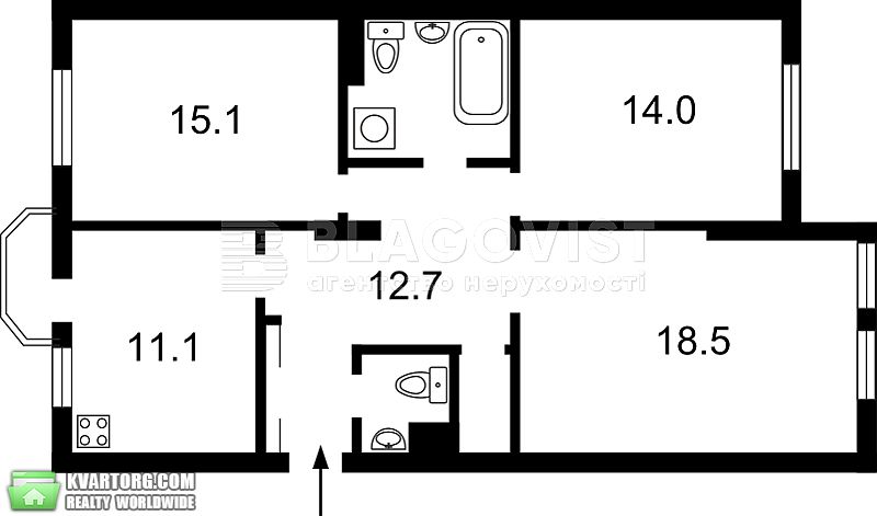 Sell 3-room apartment. Киев, паладина академика — photo 2