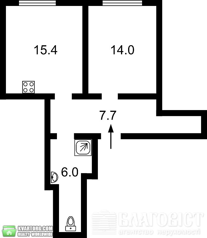 Sell 2-room apartment. Киев,  Кондратюка — photo 9