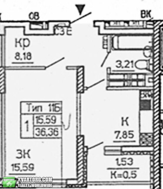 Sell 1-room apartment. Киев,  Крушельницкой — photo 7