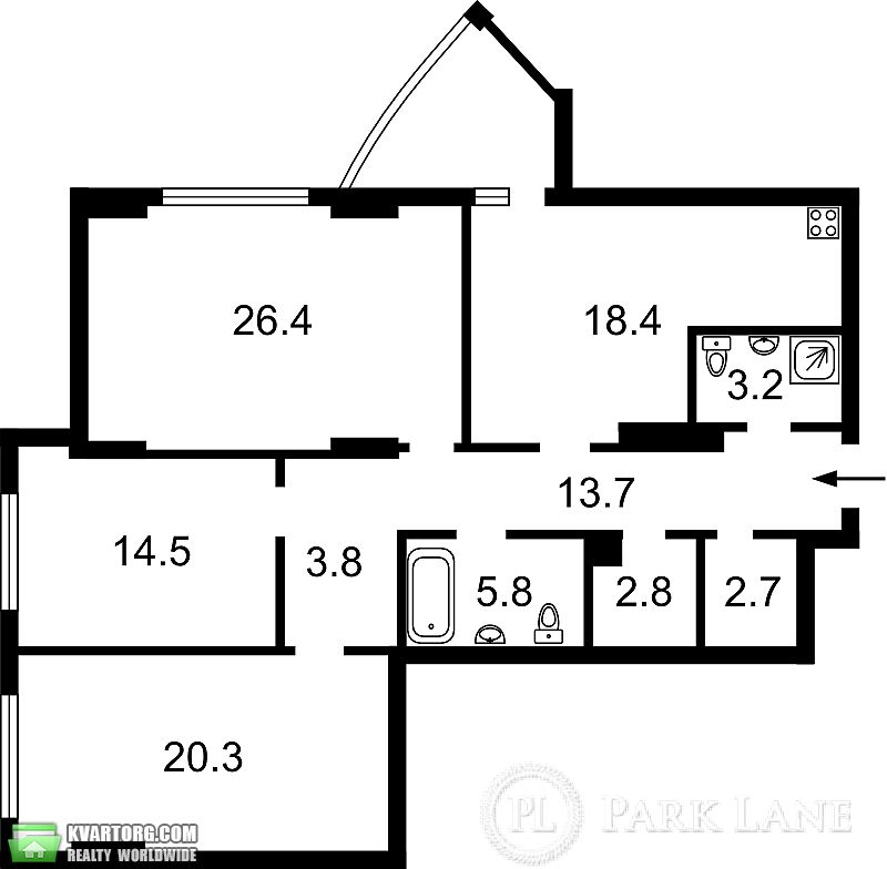 Sell 3-room apartment. Киев,  Глубочицкая — photo 3