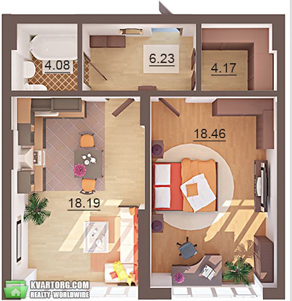 Sell 1-room apartment. Киев, Днепровская наб — photo 1