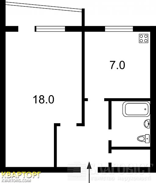 Sell 1-room apartment. Киев,  Северная — photo 2