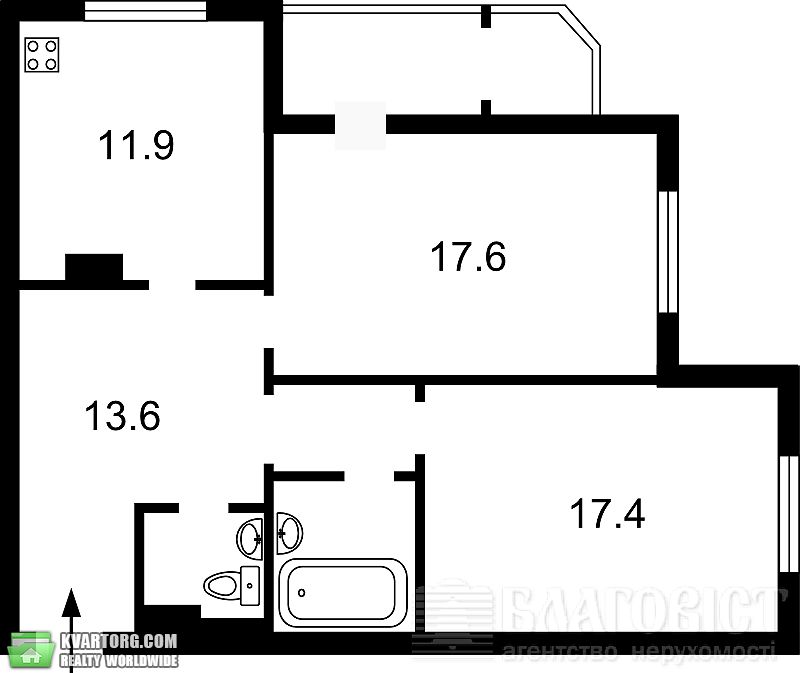 Sell 2-room apartment. Киев,  Ахматовой — photo 6