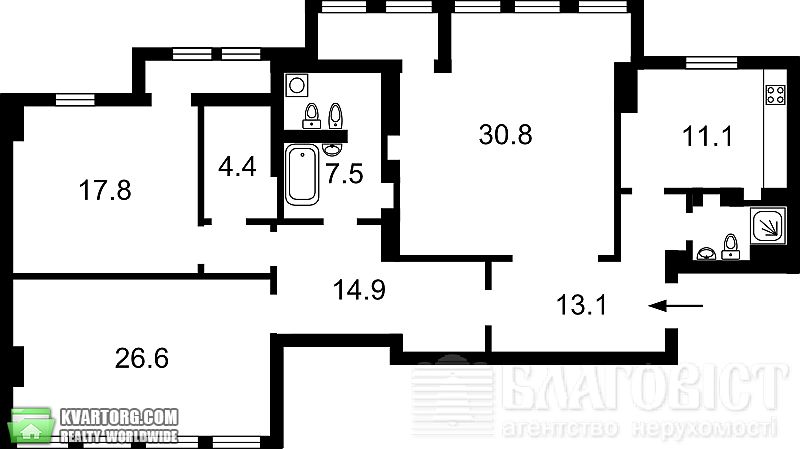 Sell 3-room apartment. Киев,  Дружбы Народов бул — photo 8