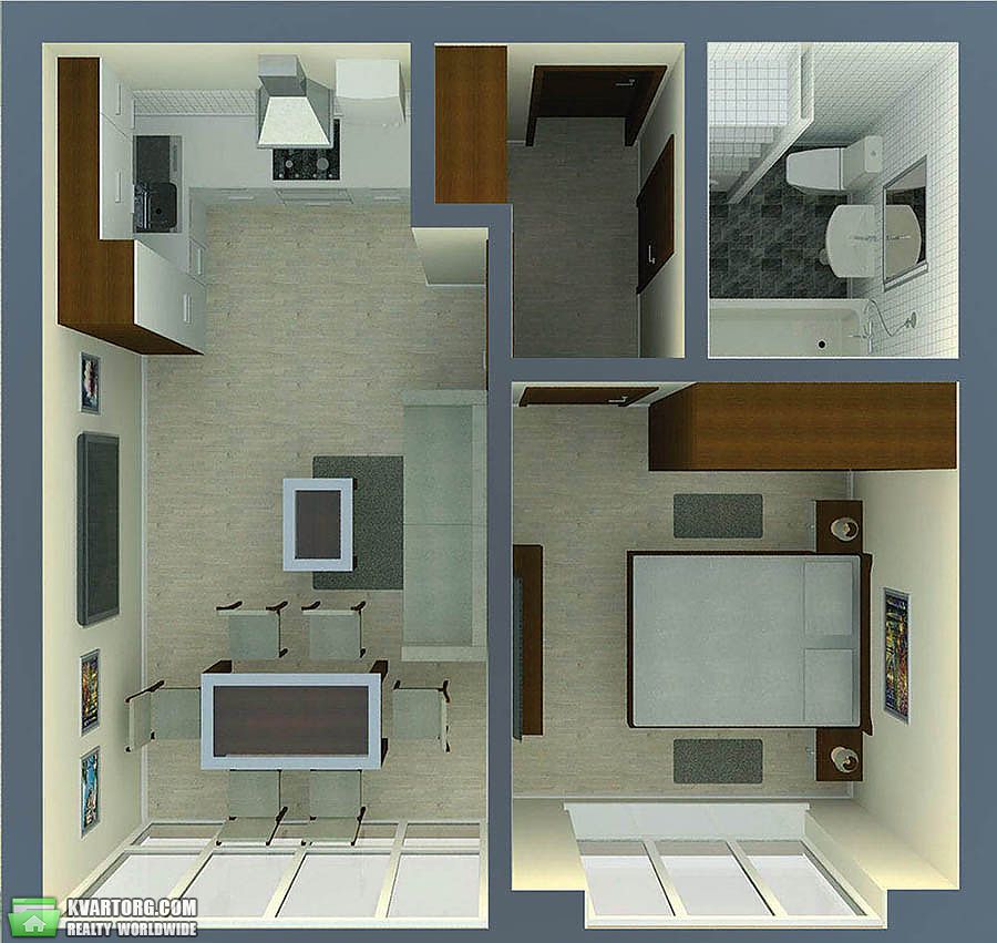 Sell 1-room apartment. Киевская обл., Леси Украинки — photo 4