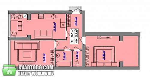 Sell 2-room apartment. Киев, Большая Окружная — photo 8