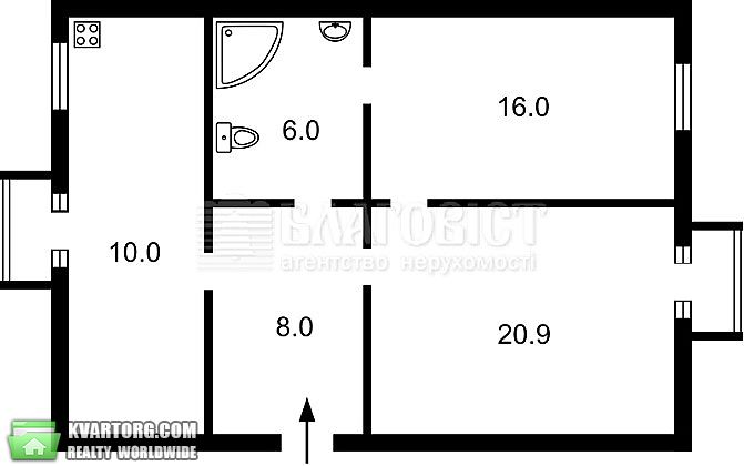 Sell 2-room apartment. Киев,  Паньковская — photo 1