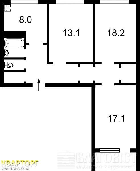 Sell 2-room apartment. Киев,  Приречная — photo 2