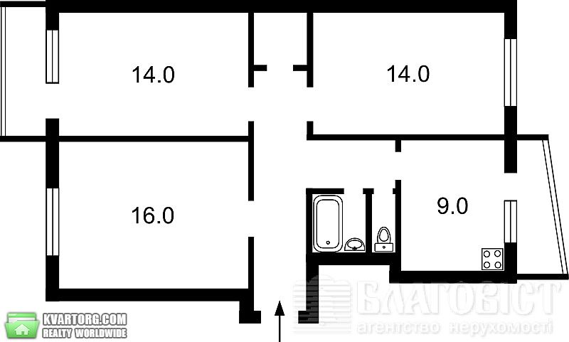 Sell 3-room apartment. Киев,  Приозерная — photo 2