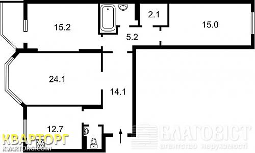 Sell 3-room apartment. Киев, Закревского — photo 2