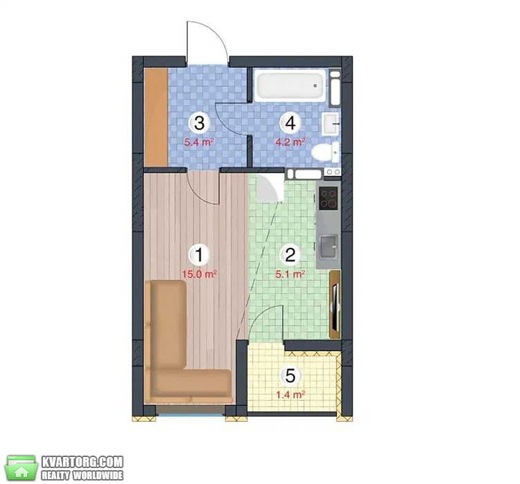 Sell 1-room apartment. Киев, Лысогорский спуск — photo 10