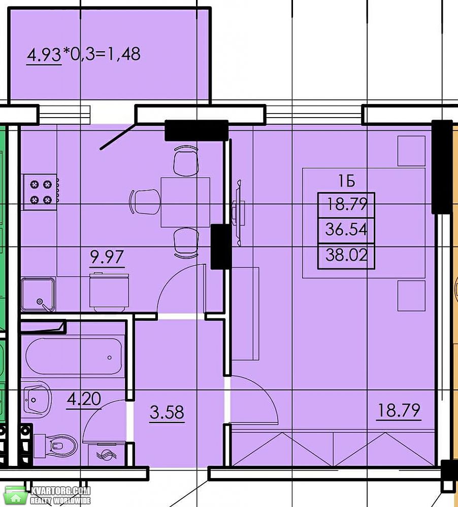 Sell 1-room apartment. Одесса, Сахарова — photo 4
