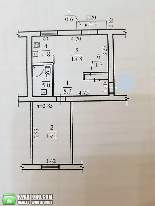 Rent out 2-room apartment. Днепропетровск, титова — photo 4