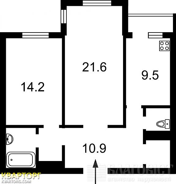 Sell 2-room apartment. Киев, Юности — photo 7