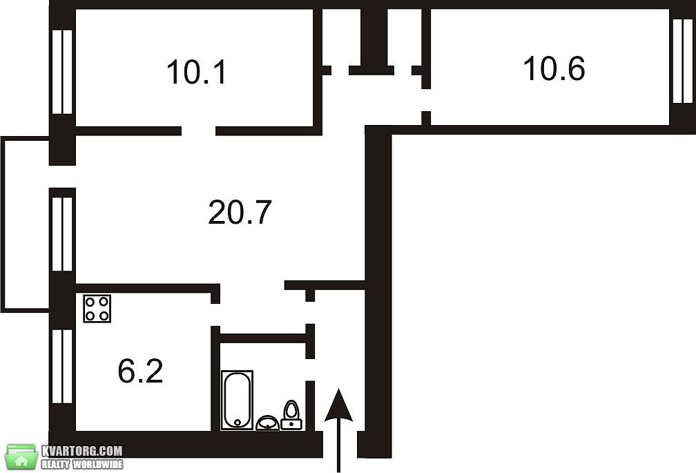 Sell 3-room apartment. Киев, Ереванская — photo 2