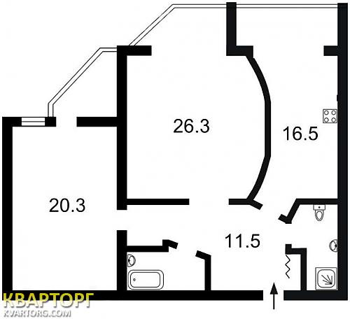 Sell 2-room apartment. Киев, Ломоносова — photo 2