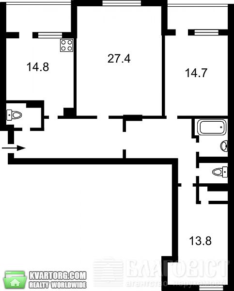 Sell 3-room apartment. Киев, Рижская — photo 1