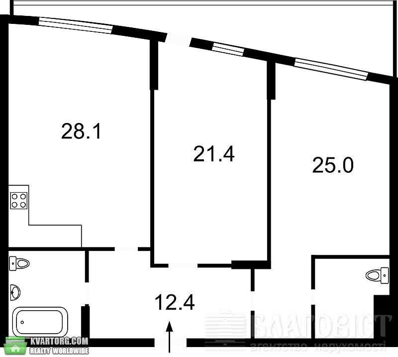 Sell 3-room apartment. Киев,  Леси Украинки бул — photo 2