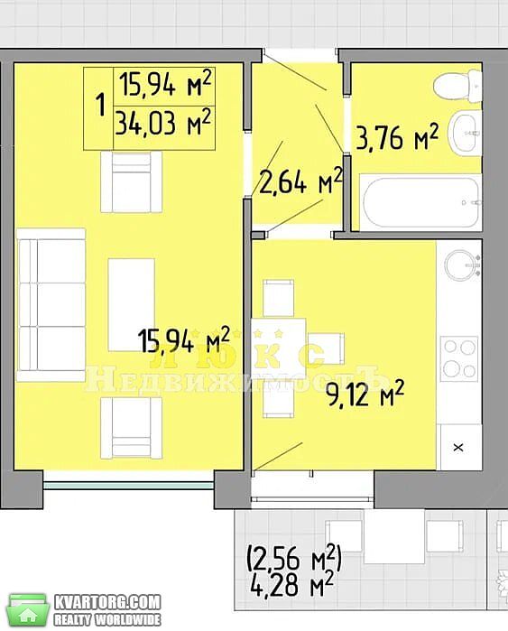 Sell 1-room apartment. Одесса, Жемчужная — photo 3