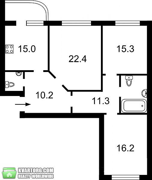 Sell 3-room apartment. Киев, Пчелки — photo 2