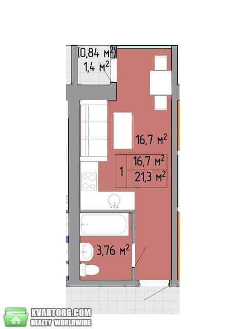 Sell 1-room apartment. Одесса, Жемчужная — photo 2