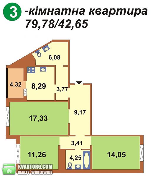 Sell 3-room apartment. Киев, Милославская — photo 1