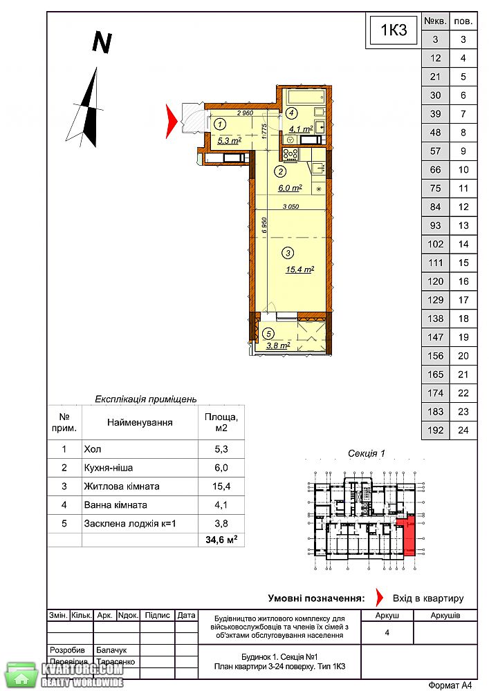 Sell 1-room apartment. Киев, Максимовича — photo 1