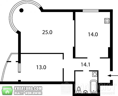 Sell 2-room apartment. Киев,  Автозаводская — photo 2
