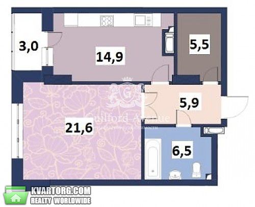 Sell 1-room apartment. Киев, Кудри Ивана — photo 3