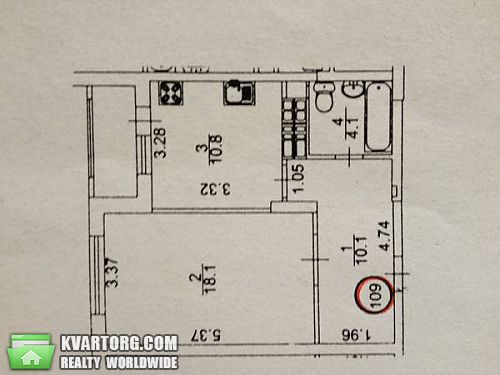 Sell 1-room apartment. Киев, Красногвардейская — photo 3