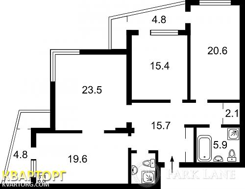 Sell 3-room apartment. Киев,  Ушинского — photo 2