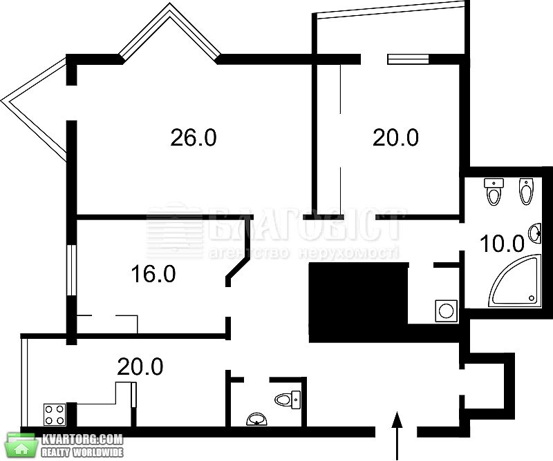 Sell 3-room apartment. Киев,  Верховного Совета бул — photo 1