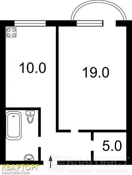 Sell 1-room apartment. Киев, Хоривая — photo 3