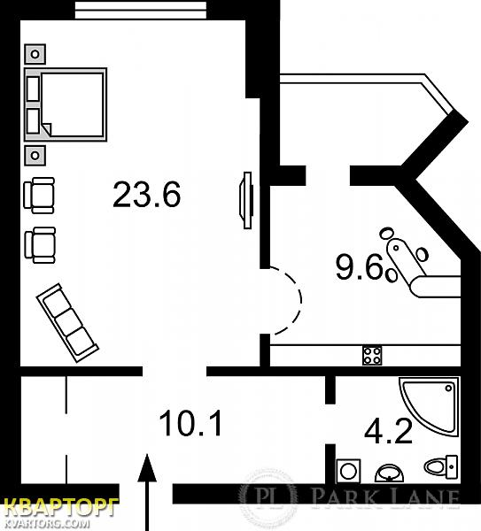 Sell 1-room apartment. Киев, Окипной — photo 3
