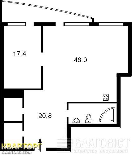 Sell 2-room apartment. Киев,  Мирного Панаса — photo 2