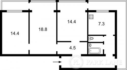 Sell 3-room apartment. Киев, Щорса — photo 1