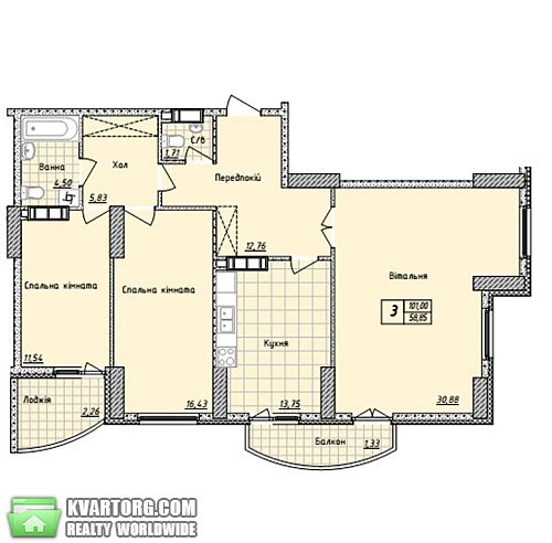 Sell 3-room apartment. Одесса, Фонтанская дорога — photo 2
