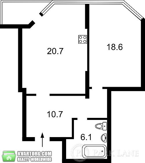 Sell 1-room apartment. Киев,  Верховинная — photo 3