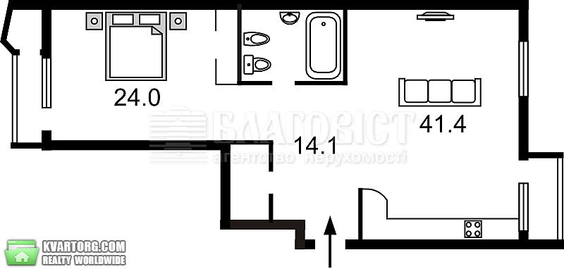 Sell 2-room apartment. Киев,  Кудряшова — photo 10