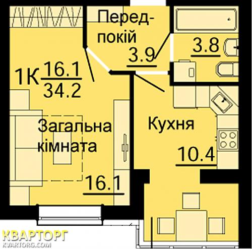 Sell 1-room apartment. Киев, Ленина — photo 7