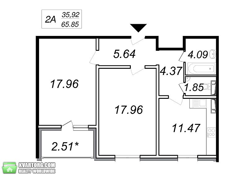 Sell 2-room apartment. Киев,  Глушкова пр — photo 1