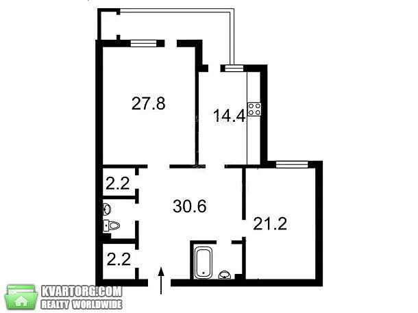 Rent out 2-room apartment. Киев,  Срибнокильская — photo 10