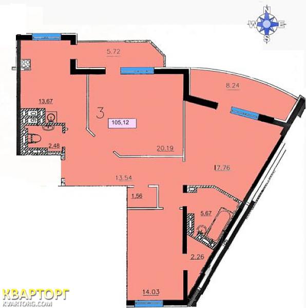 Sell 3-room apartment. Одесса, Скворцова — photo 1