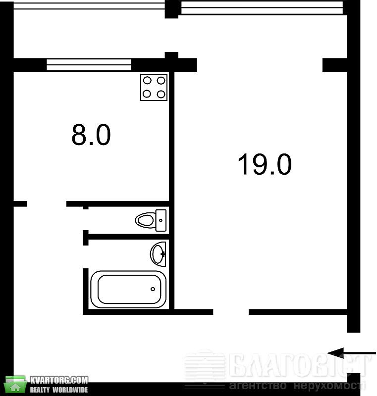 Sell 1-room apartment. Киев,  Белорусская — photo 3