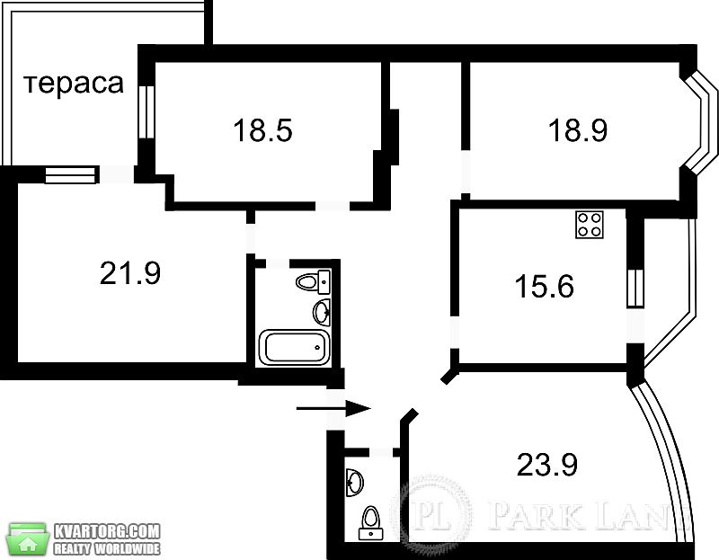 Sell 4-room apartment. Киев, Горького — photo 3